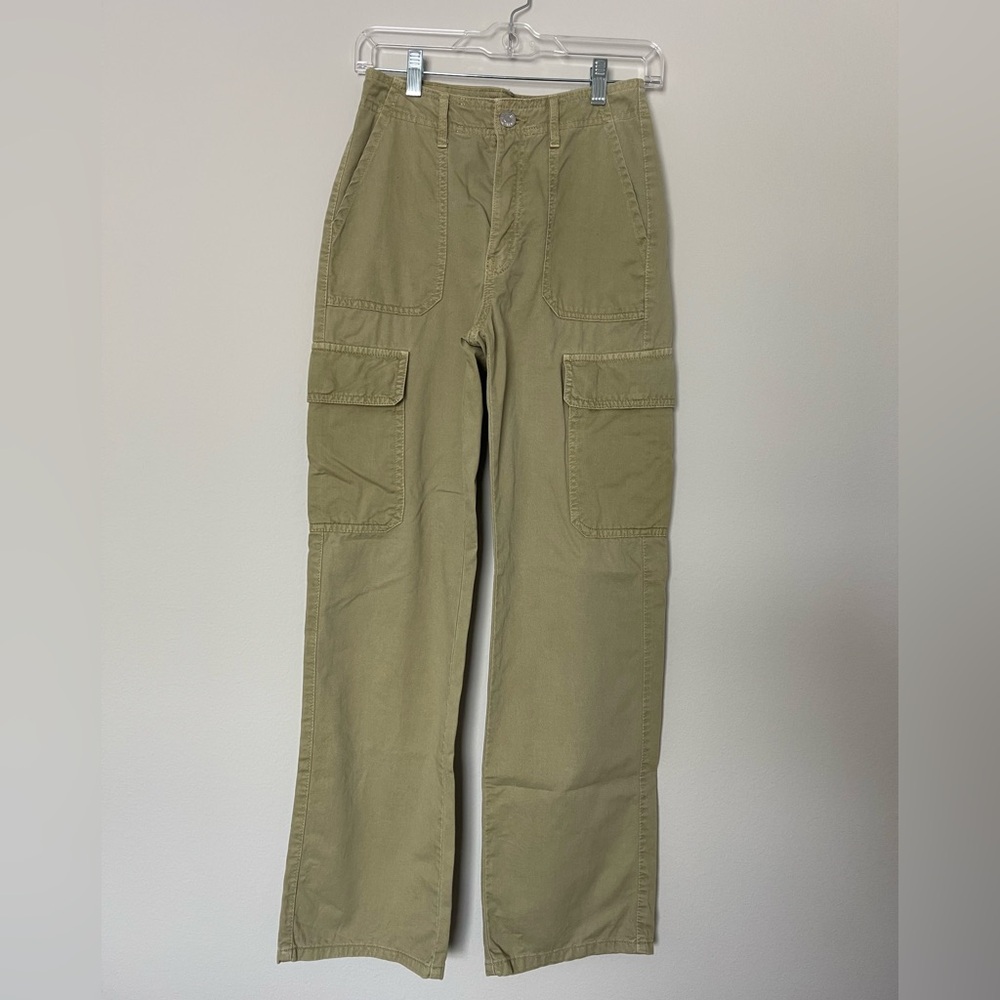 Zara Olive Green Cargo Pants